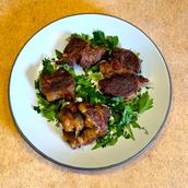 Dish of roasted meat
