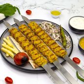 Chicken Kabab Koobideh with bread