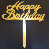 Happy Birthday Acrylic Word 403