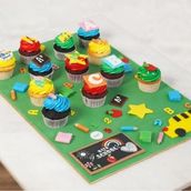 Back To School Cupcakes Board 