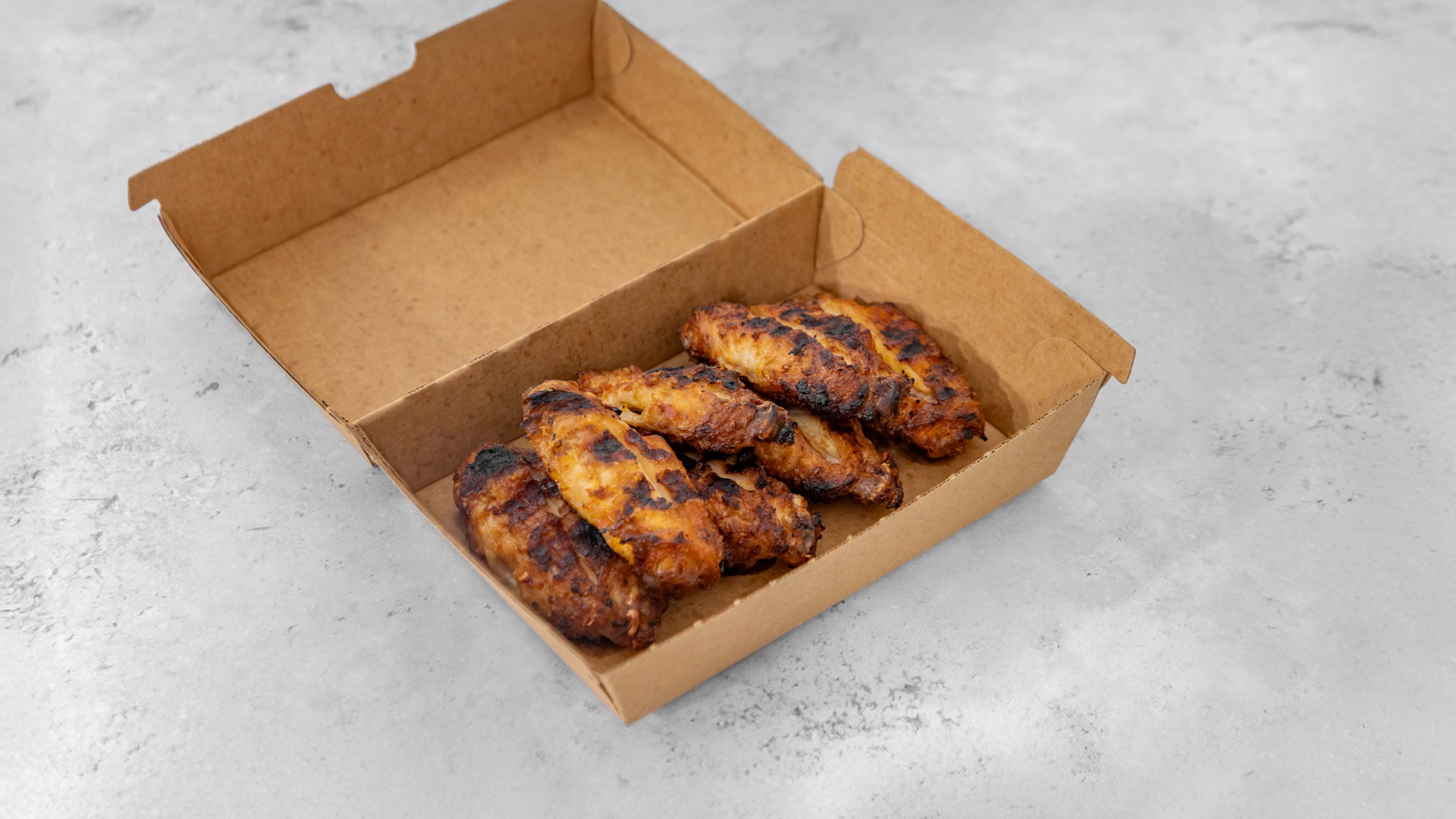 Grilled Wings (10pcs), Chips Or Rice & Salad