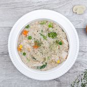 Oatmeal With Chicken And Diet Vegetables