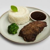 Classic Beef Steak With Veg And Rice - Kcal 461