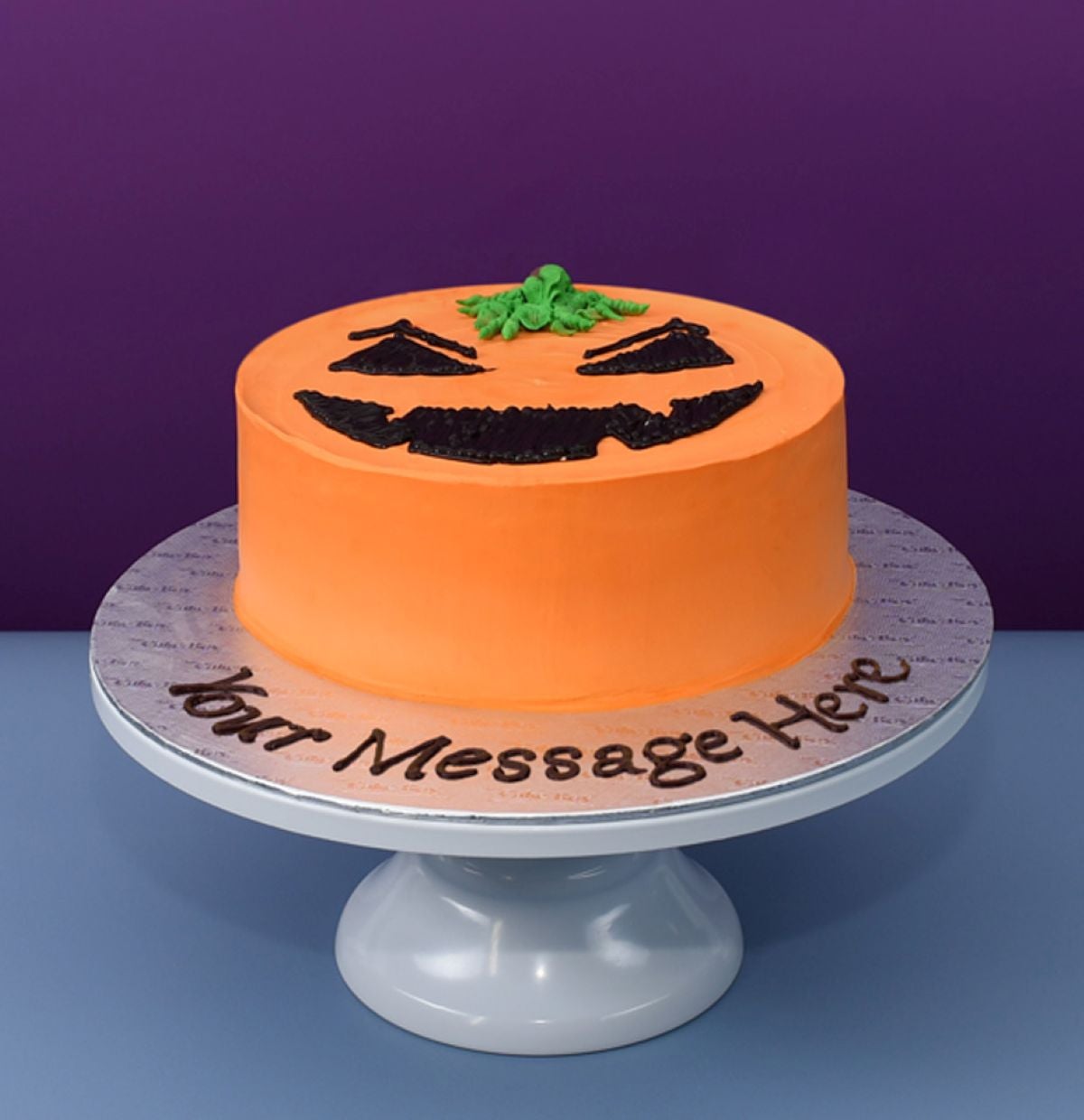8" Spooky Pumpkin Halloween Cake