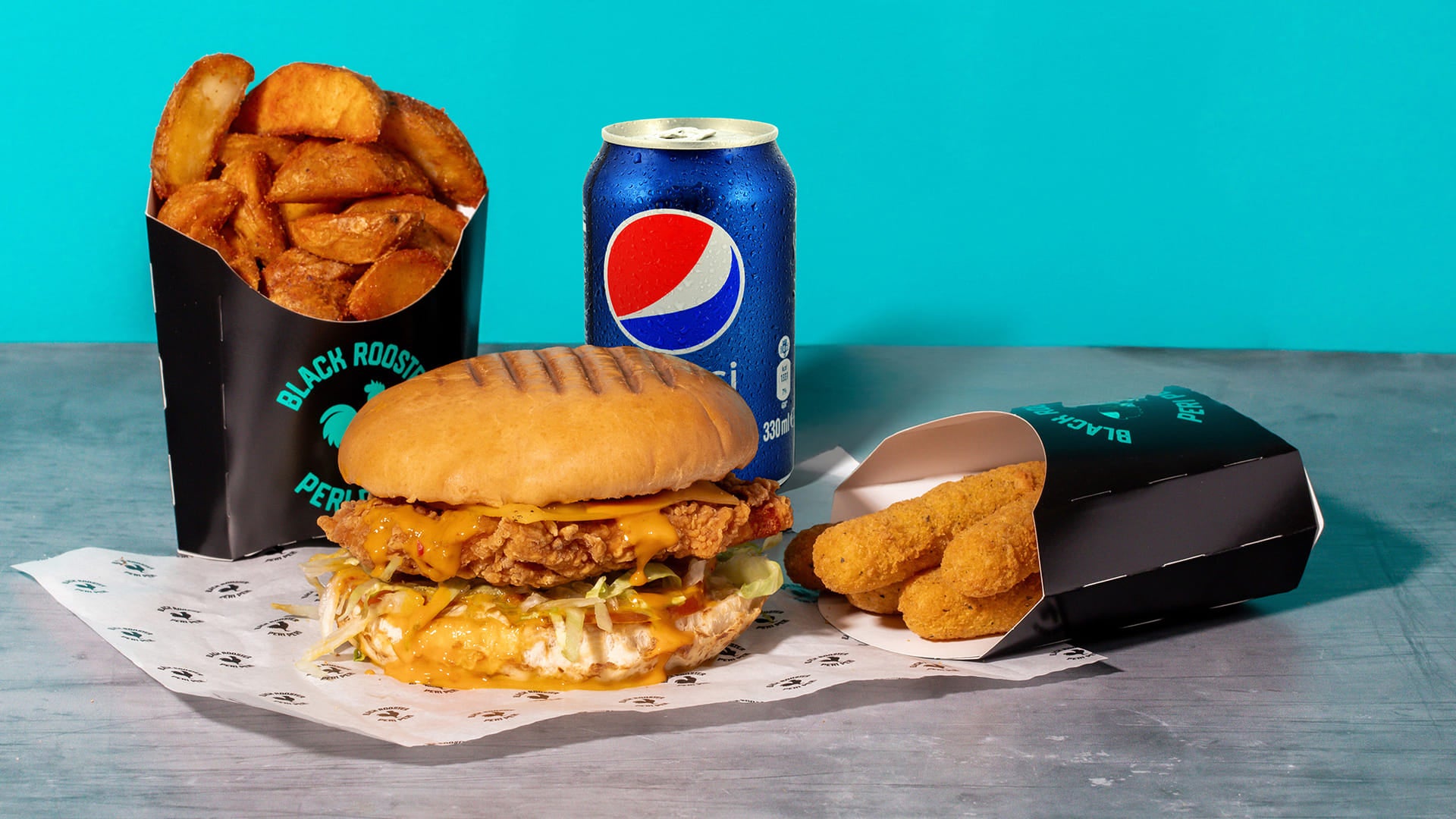 Spicy Chicken Burger Meal