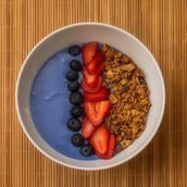Blue Granola Yoghurt With Whey Protein