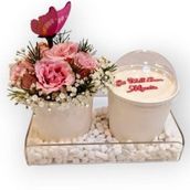 Flower With Jar Cake