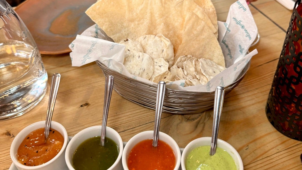 Papad and Chutney Tray