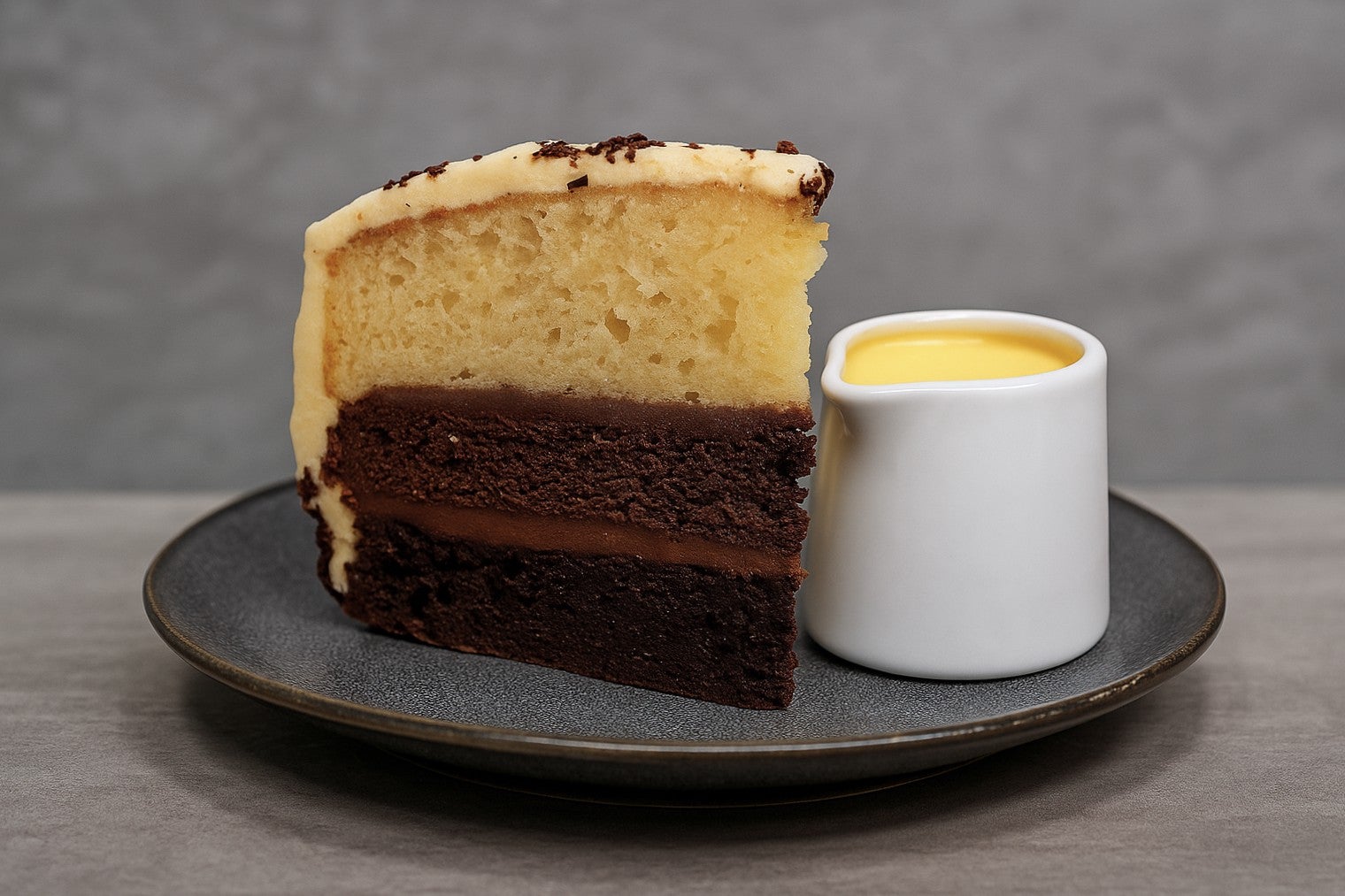 Triple Layer Chocolate and Vanilla Sponge Cake