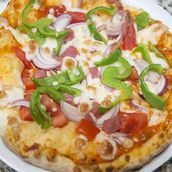 Aloo Shimla Mirch Indian Pizza