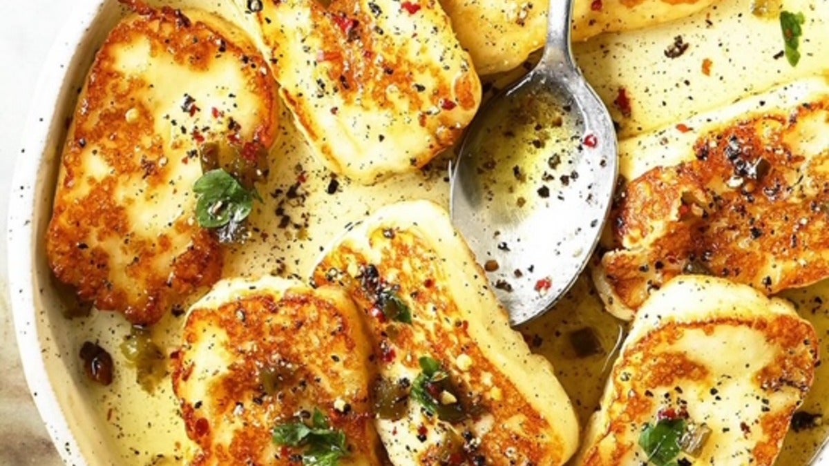 Grilled Halloumi Wraps
