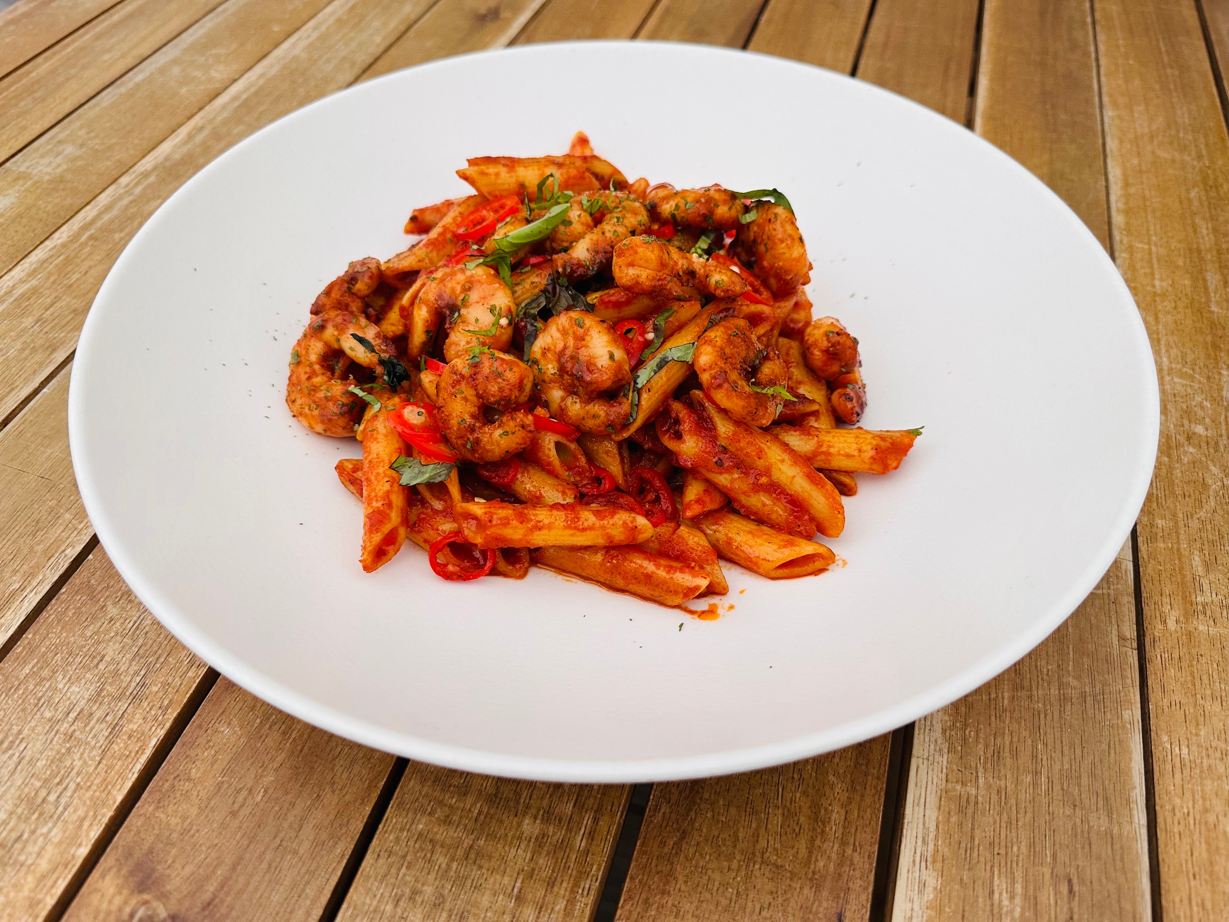 Spicy Prawns Arabiata