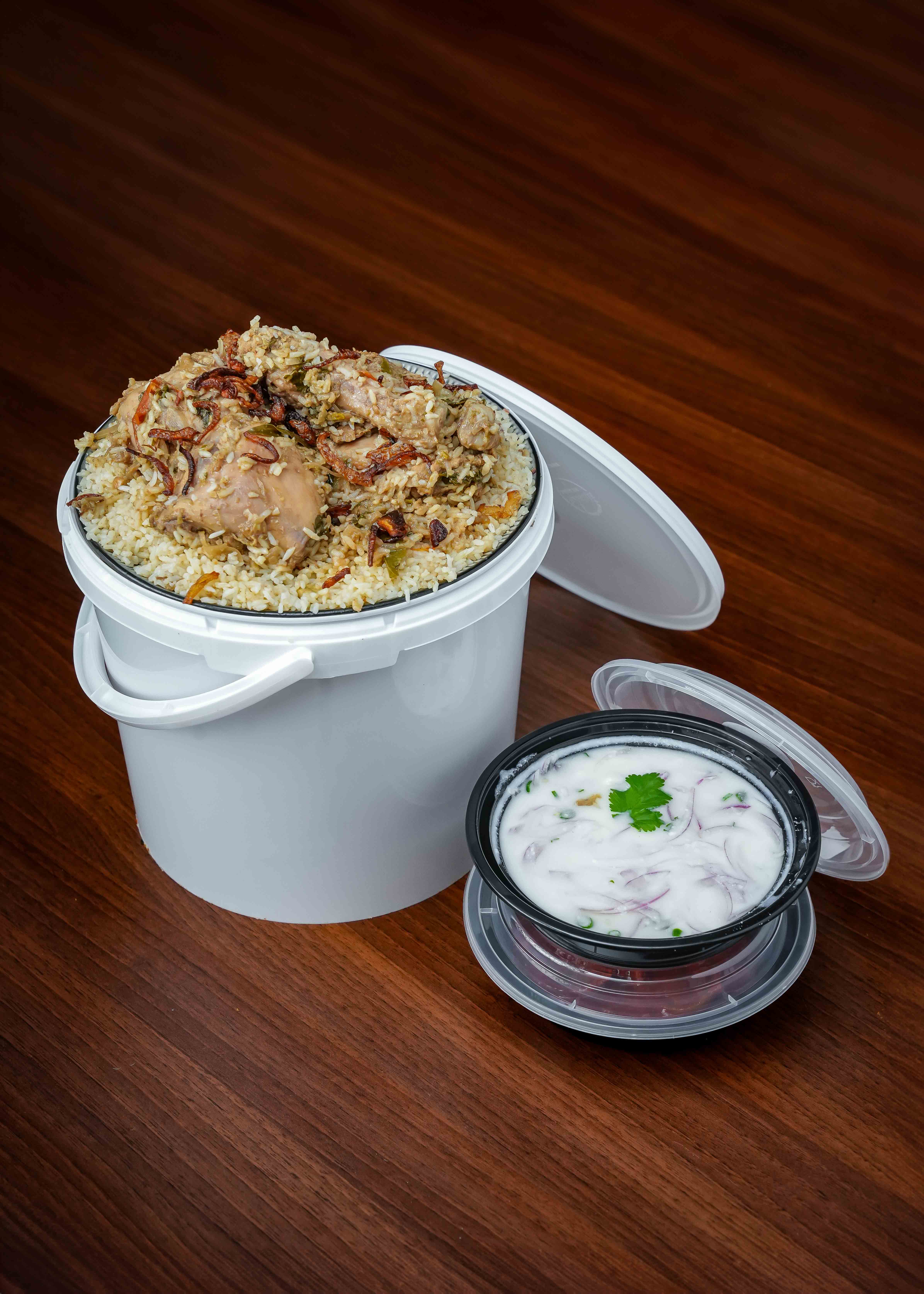 Chicken dum biriyani (serves 10)