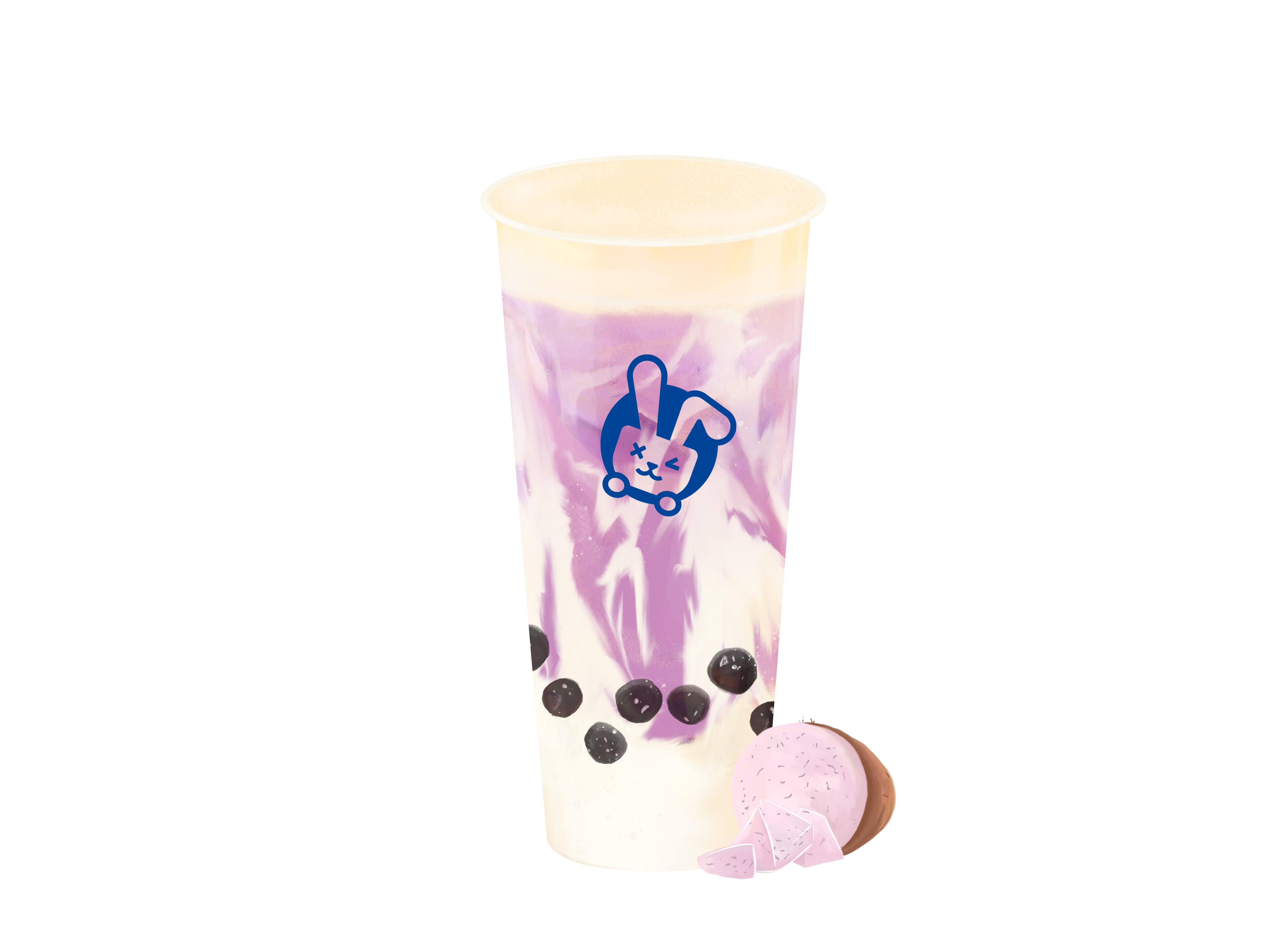 Taro Cheesecake Milk Tea with Tapioca