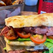 Blt Panuozzo with Side and Soft Drink