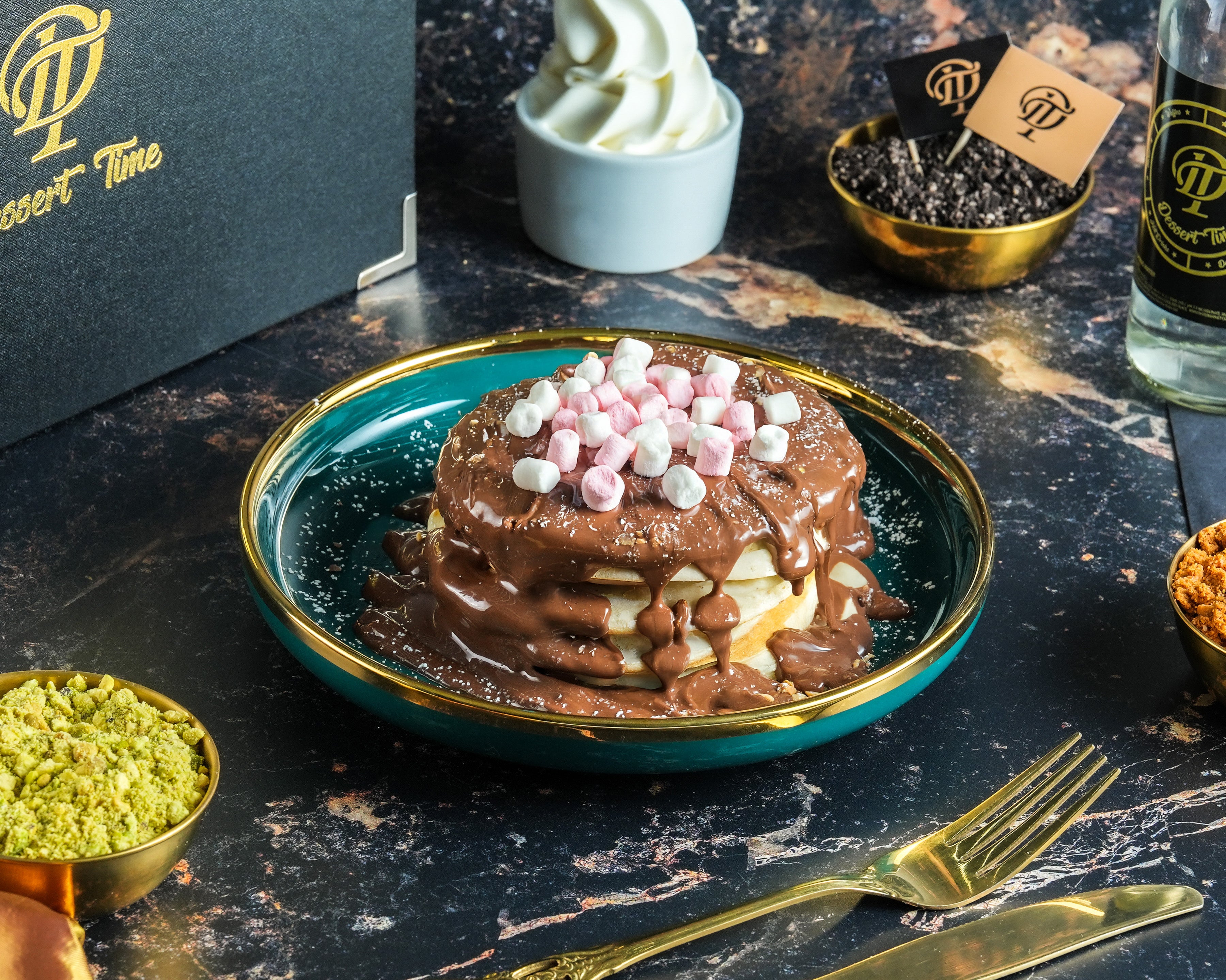 Fluffermellow Pancake Stack (Halal)