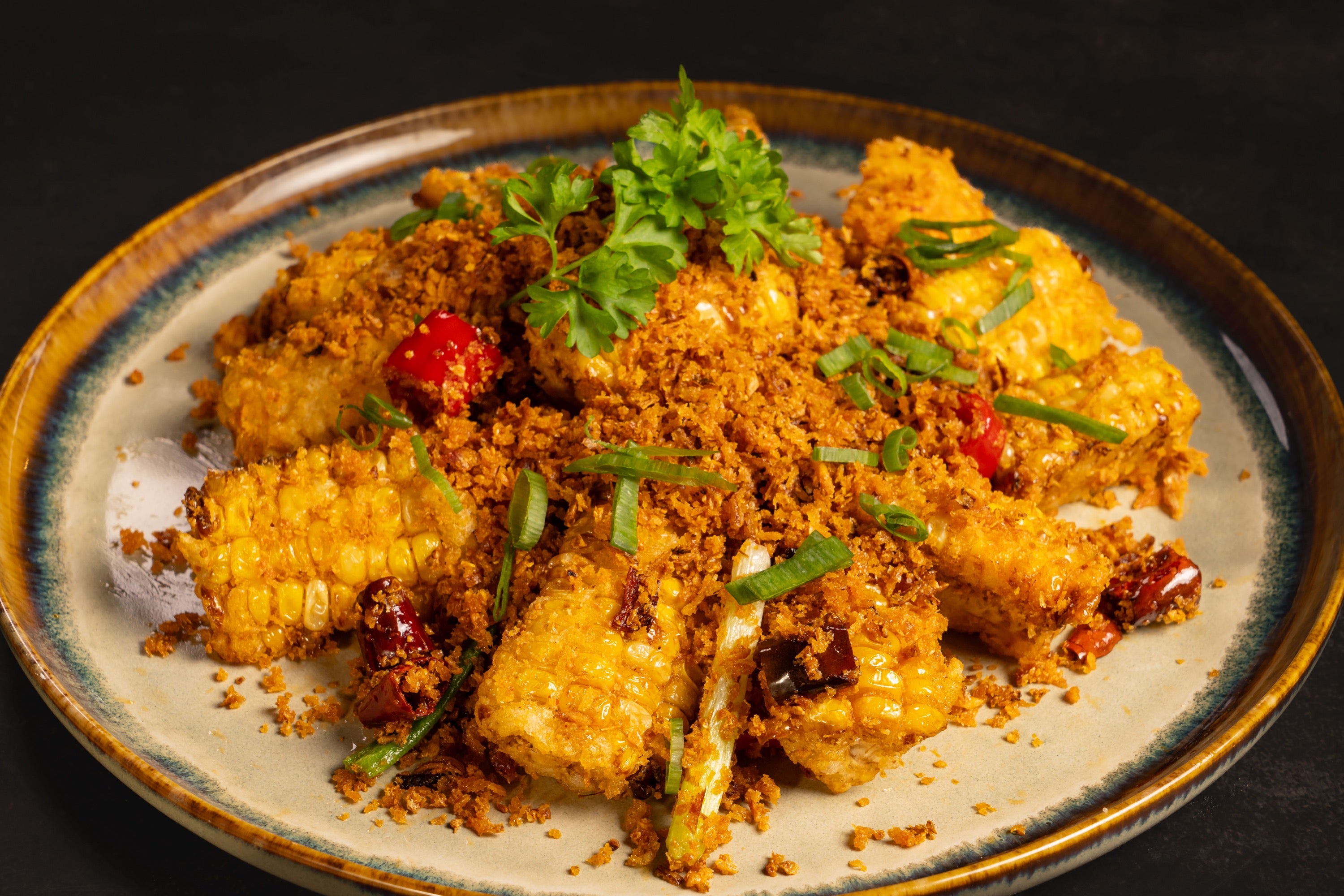 Golden Garlic Corn 金蒜避风塘奶玉米