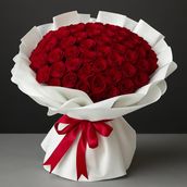 Snow White Rose Grande (51 Roses)