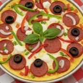 Omelet Pizza 