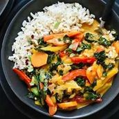 Red Thai Curry (Served With Rice)