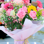Fresh Pink Flower Bouquet