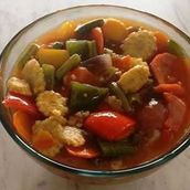 Veg Manchurian Balls In Hot Garlic Sauce