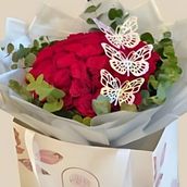 Red Roses Bag Bouquet