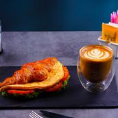 Omelette Croissant Combo