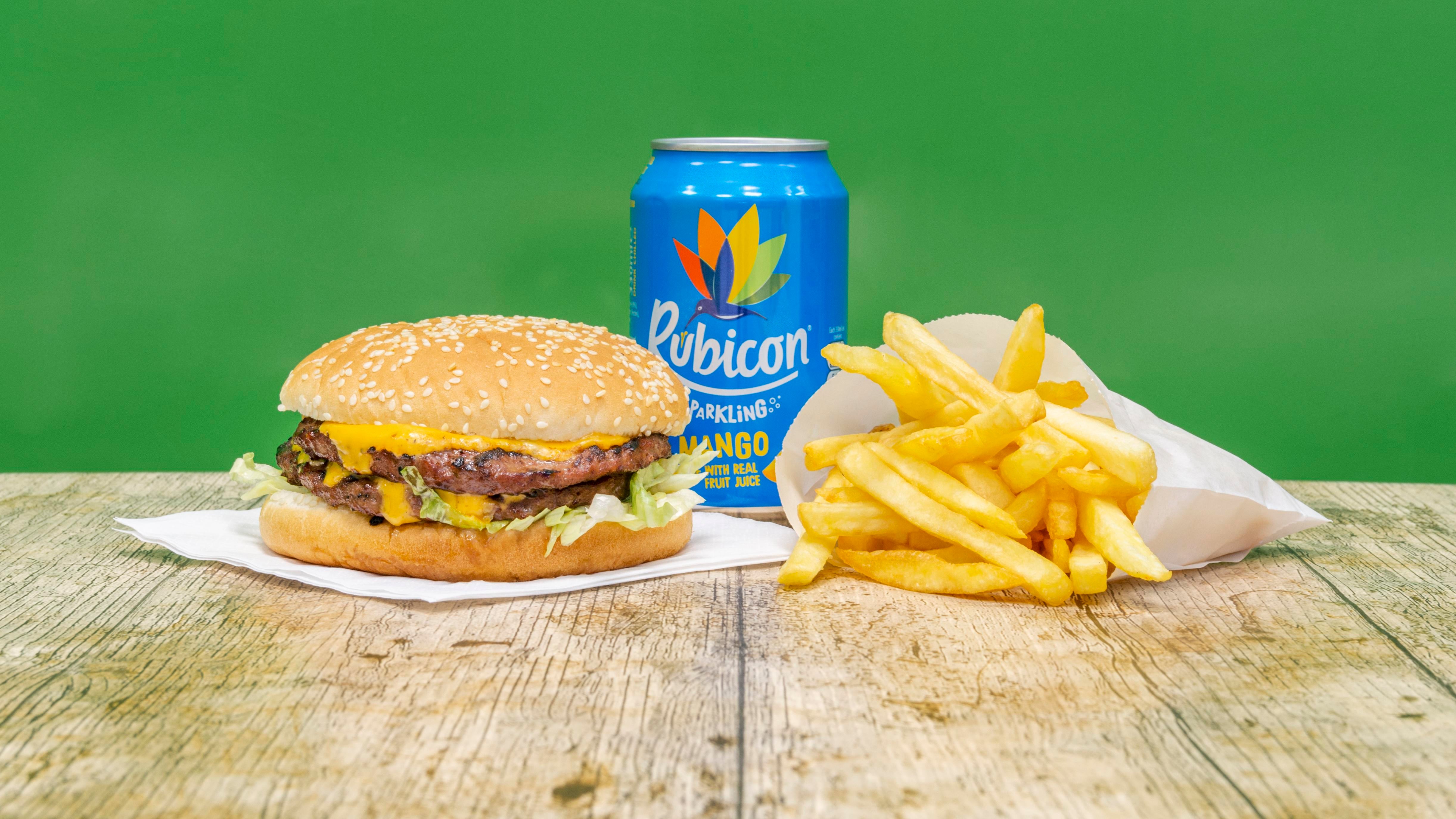 Half Pounder Cheeseburger Meal