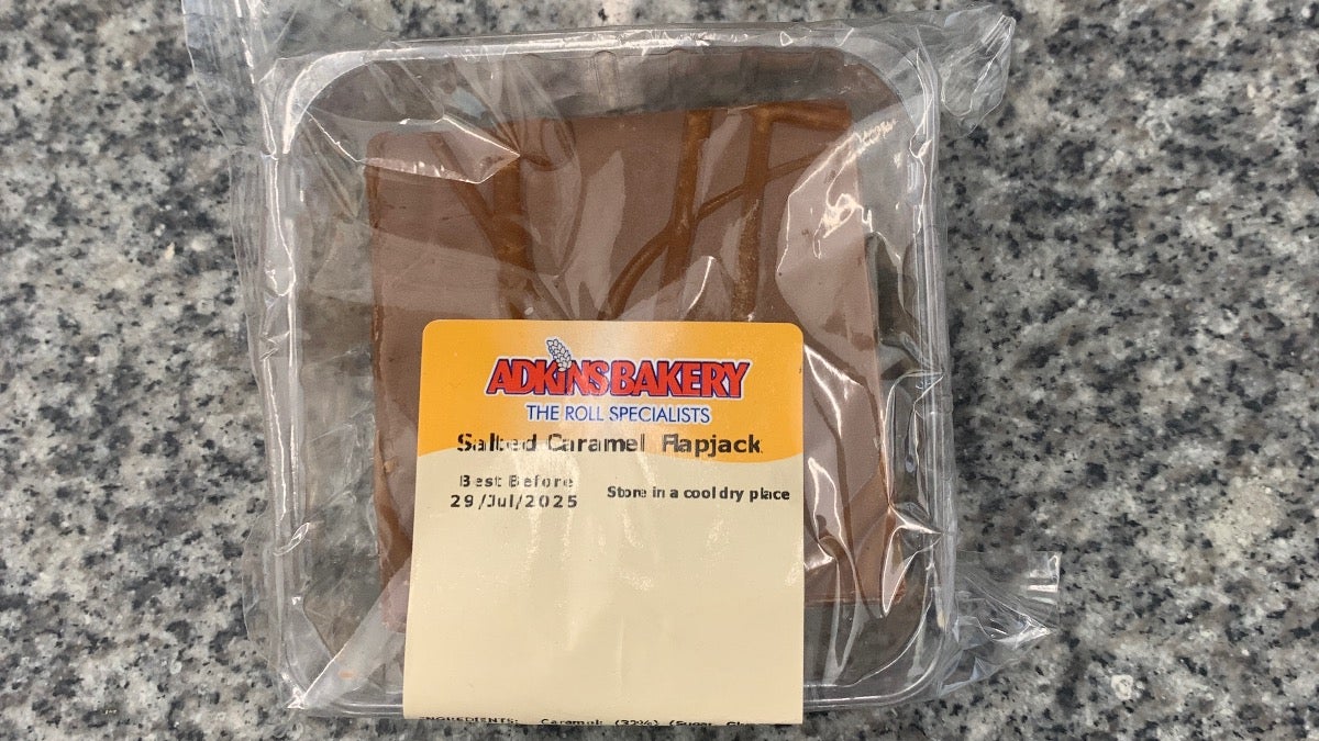 Adkins salted caramel flapjack