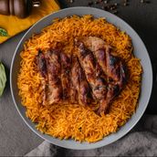 Charcoal Grilled  Full Chicken With Biryani
