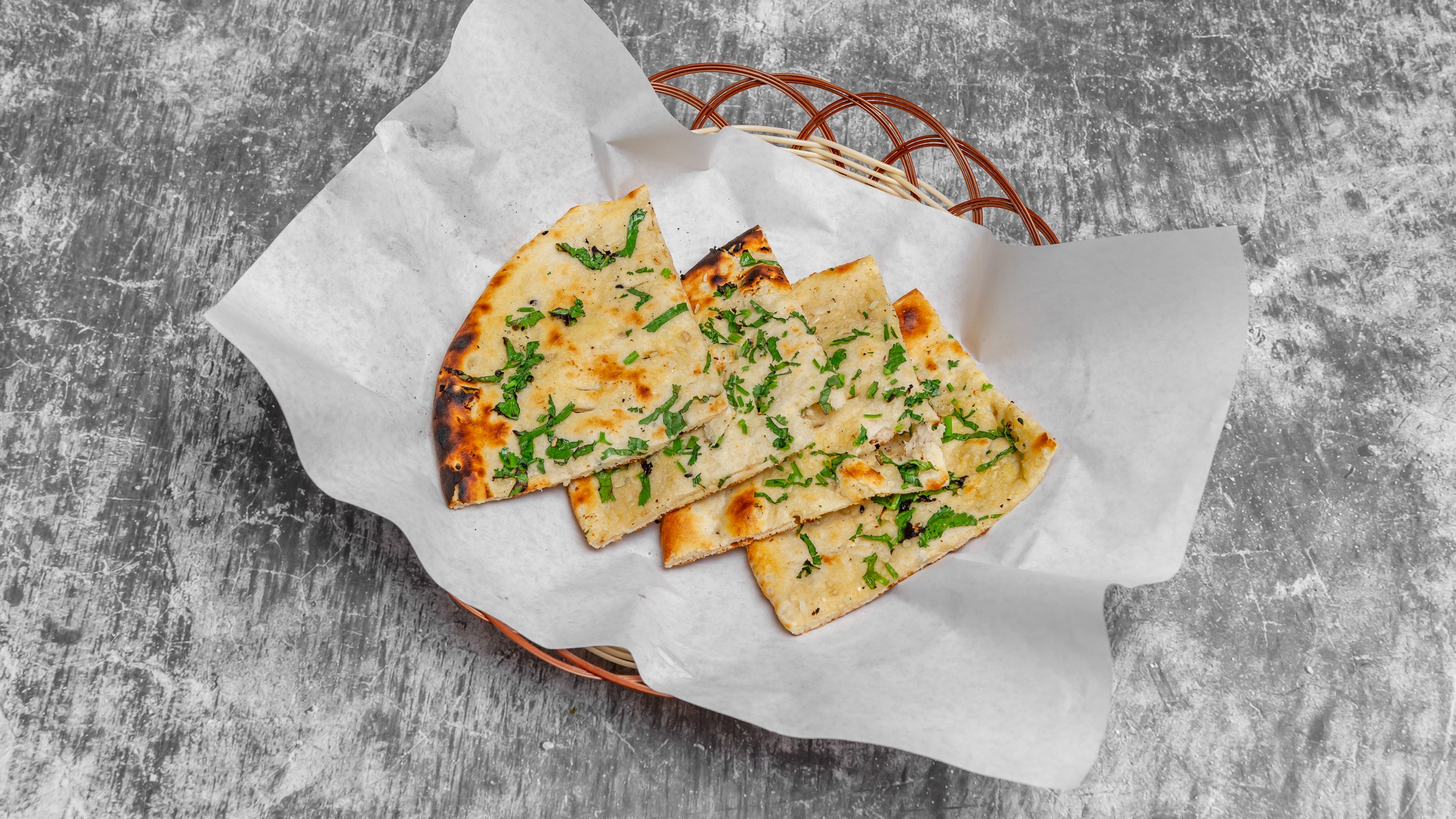 Garlic and Coriander Naan