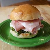 Double Turkey Mortadella Burger