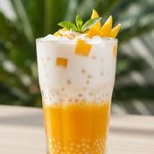 Mango coconut small balls