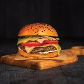 The “cheese overload” burger