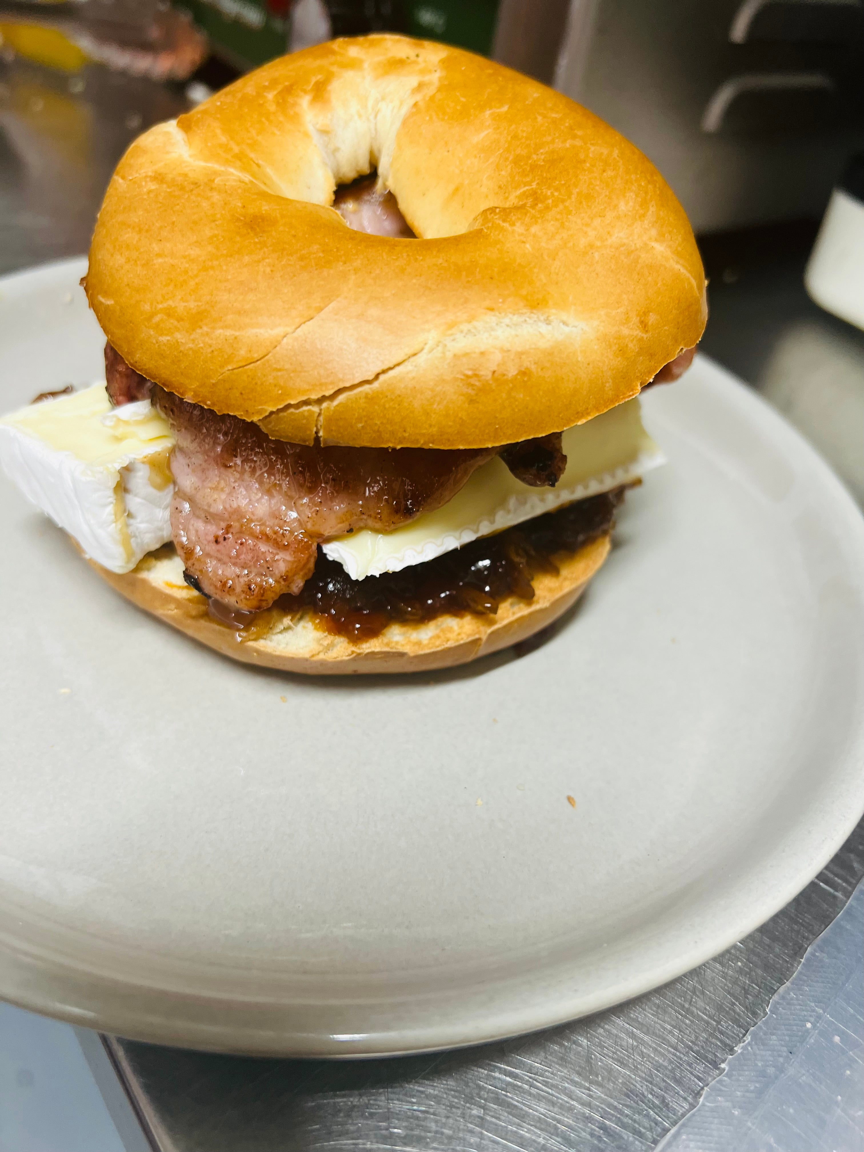 Bacon,Brie and chutney