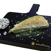 Pistachio Carrot Baklawa Cut
