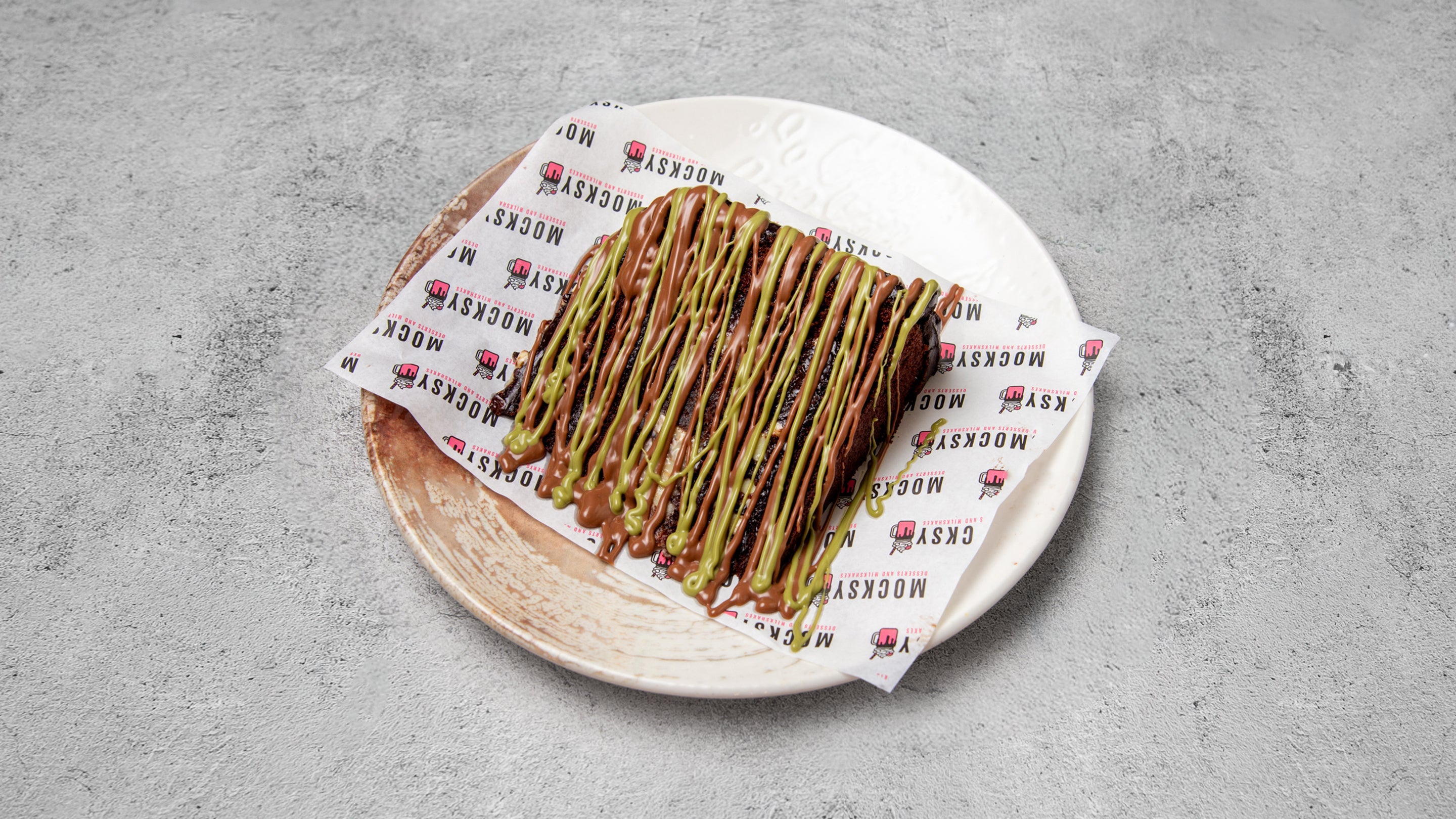 Dubai Pistachio Chocolate Fudge Cake