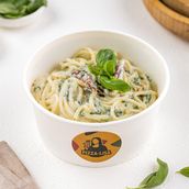 Creamy Spinach Spaghetti