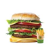 Royal Beef Grilled Burger With Fries