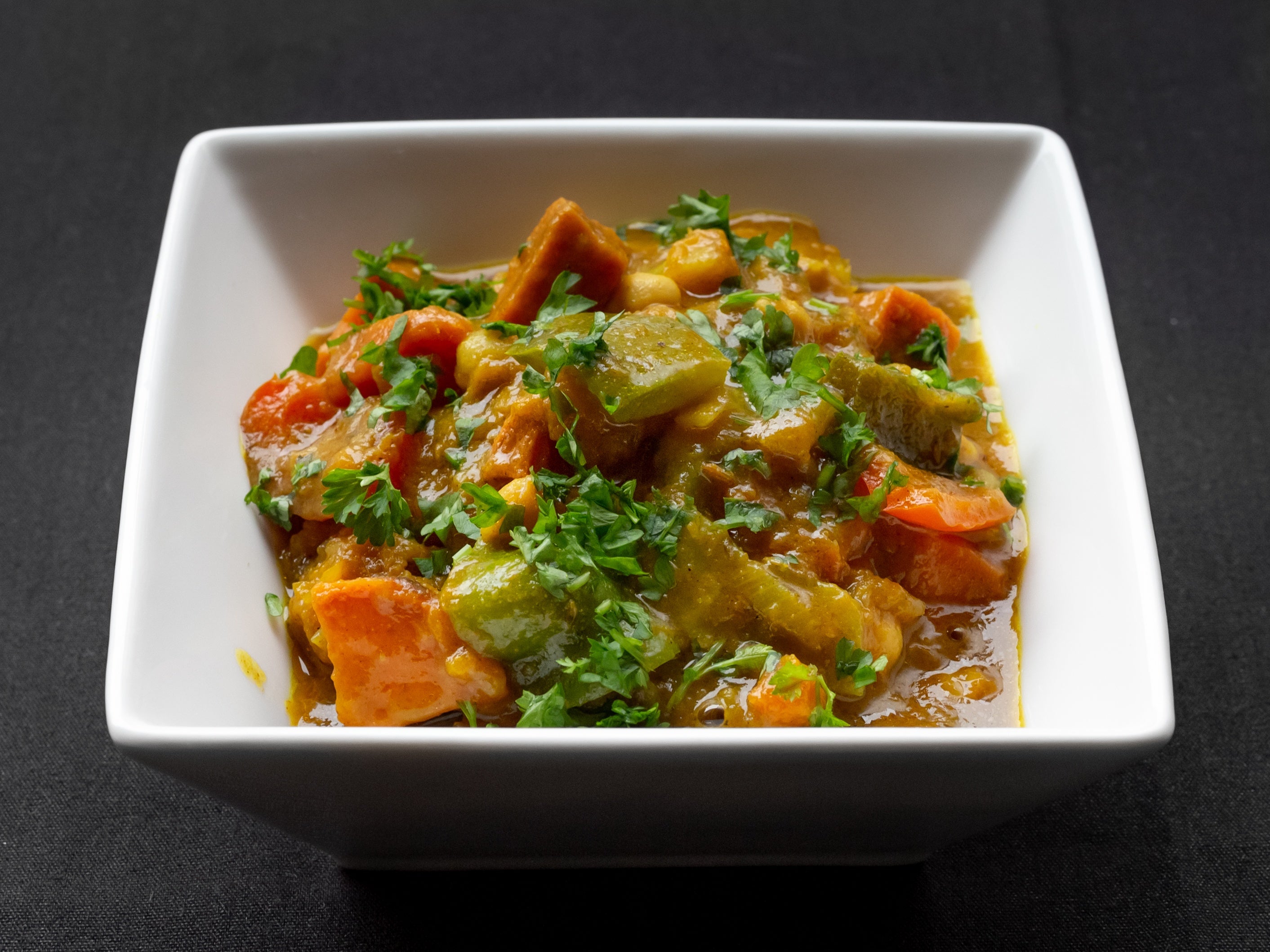 Curry vegetables meal