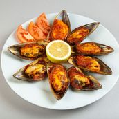 baked mussels