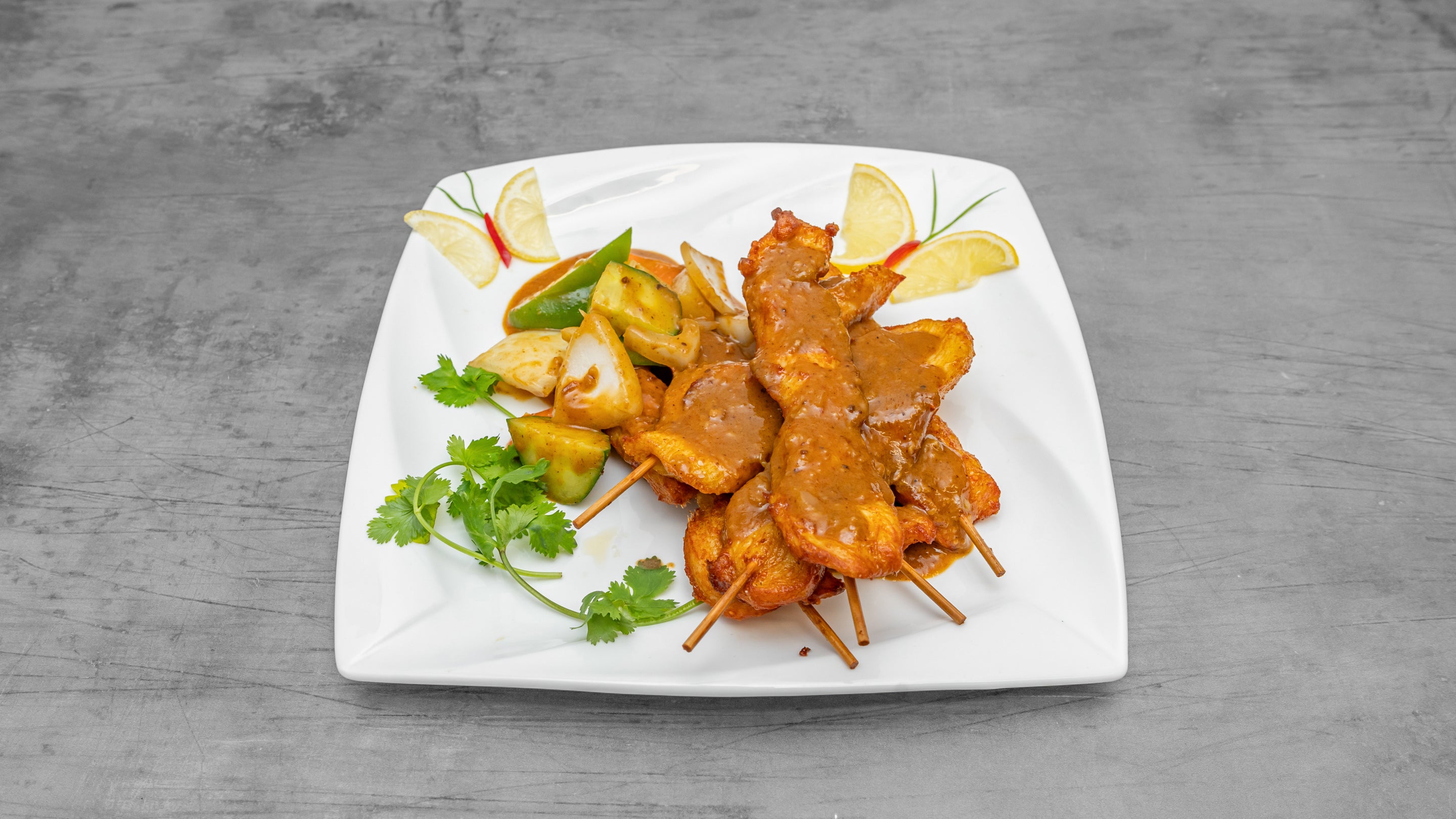 Skewered Chicken Satay 沙爹串鸡