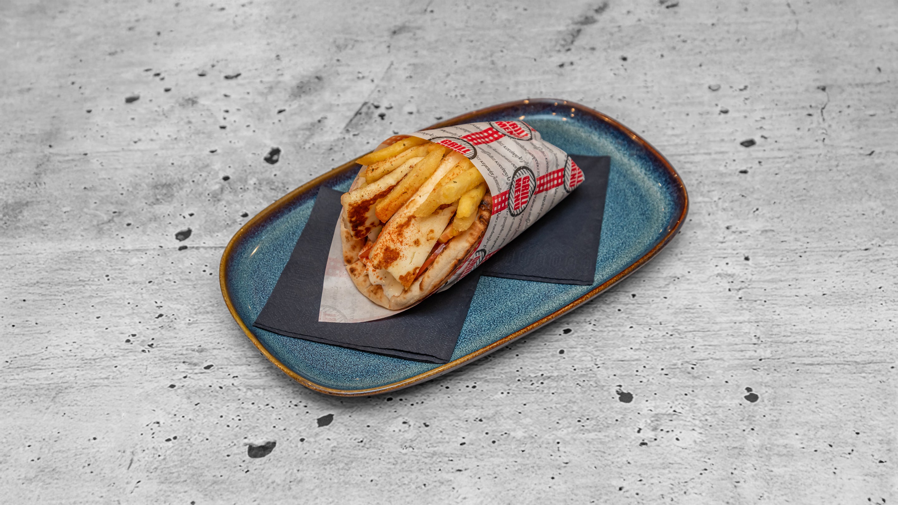 Grilled Haloumi Wrap