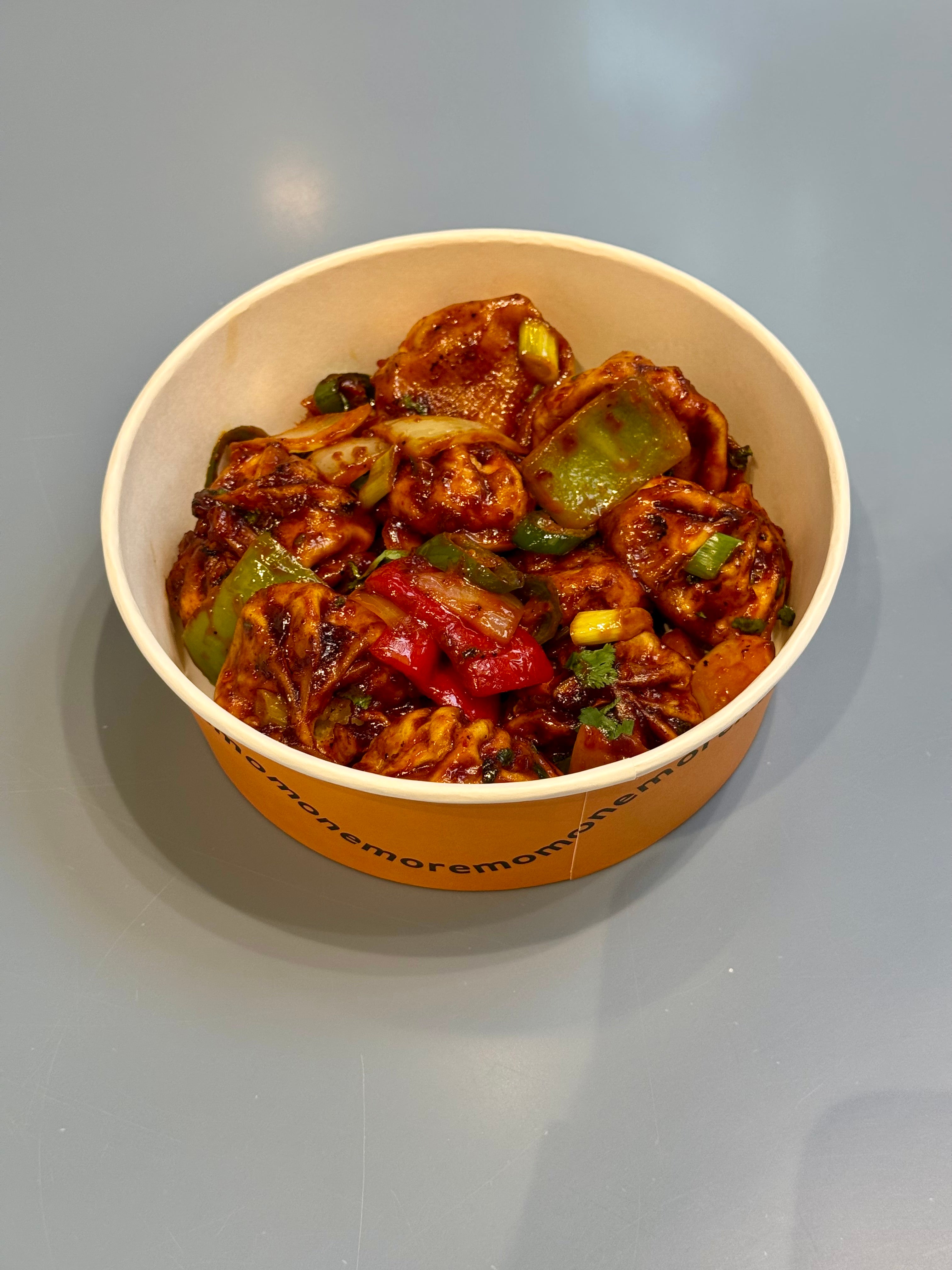 Pork chilli Momo (Full plate, 10pcs)