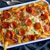 Pizza Fries Platter (Chicken Or Beef)