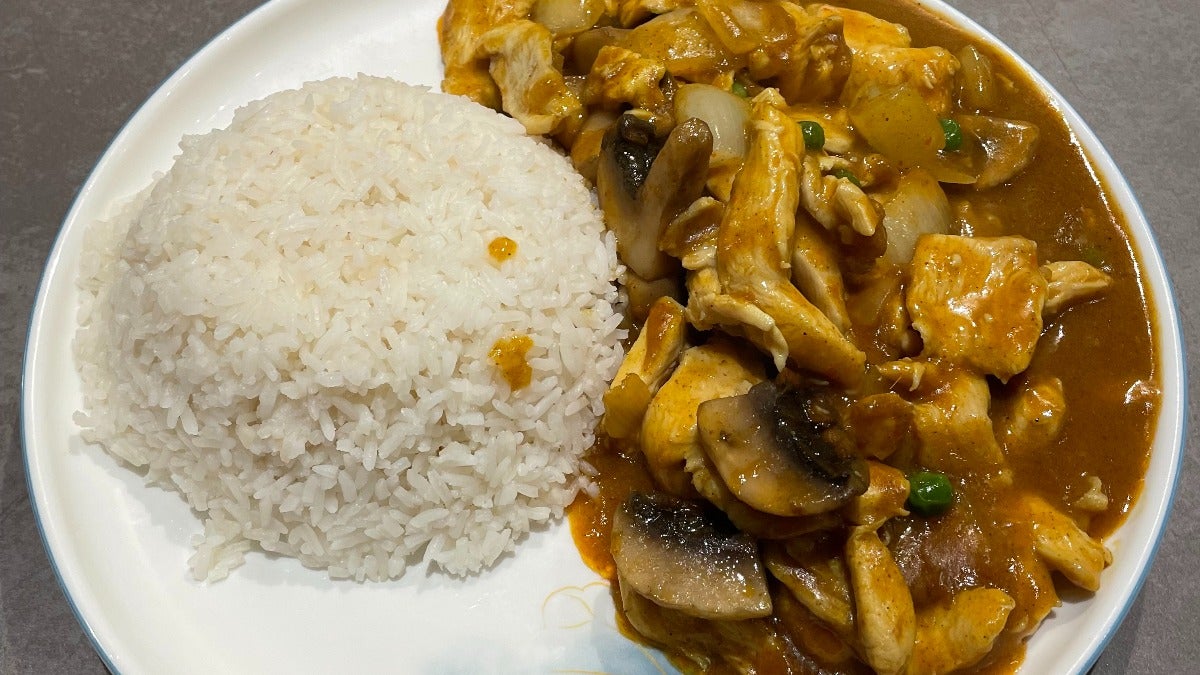咖喱鸡饭盖饭 / 面 Curry Chicken with Rice or Noodle
