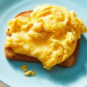 Cheese egg with toast