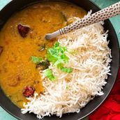 Khatti Dal & White Rice