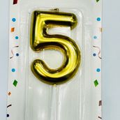 Golden candle number 5